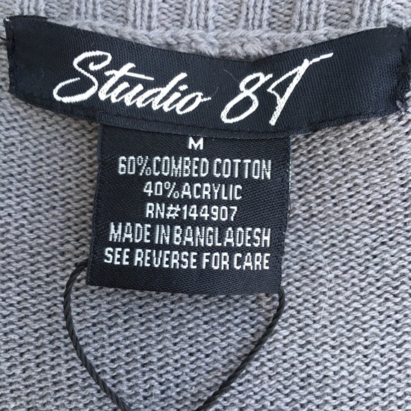 Studio 84 Men’s Sweater NWT - Picture 4 of 5